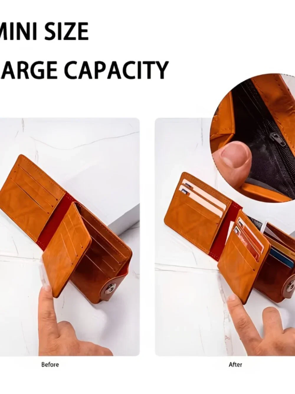 Benjamin Bill Vintage Wallet - $100 Bill Design Bifold